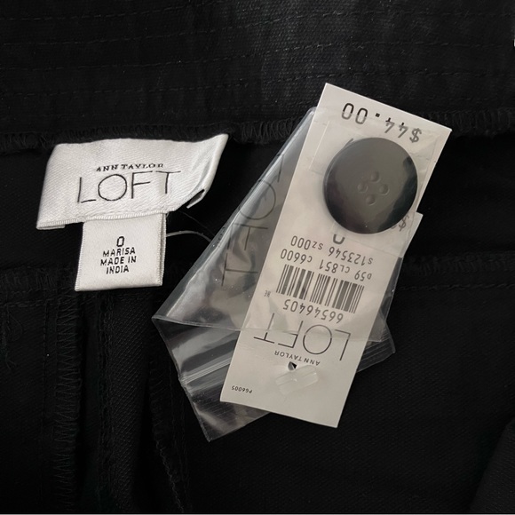 NWT LOFT Marisa Black pants - Picture 8 of 9